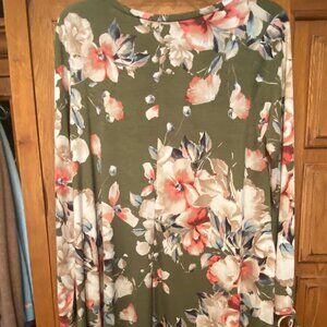 Womens Floral Print Dress